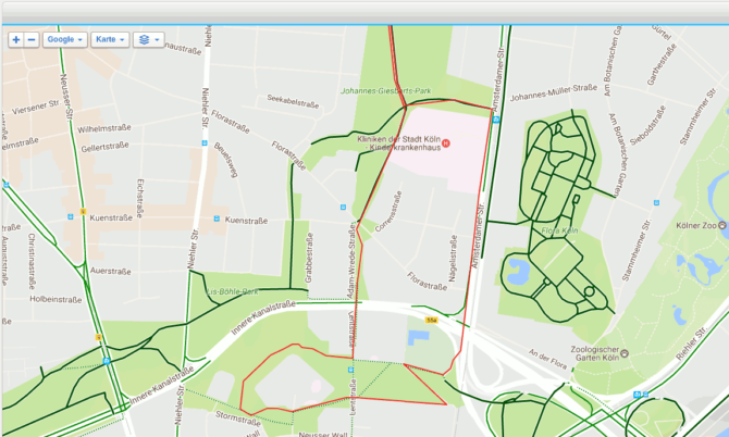 Connect:Plan Route (red marking)