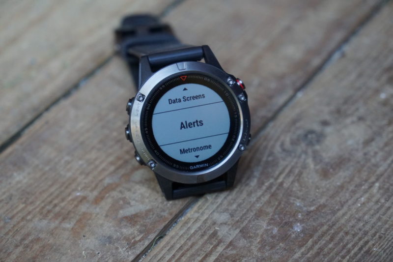 garmin fenix 5 pace alert