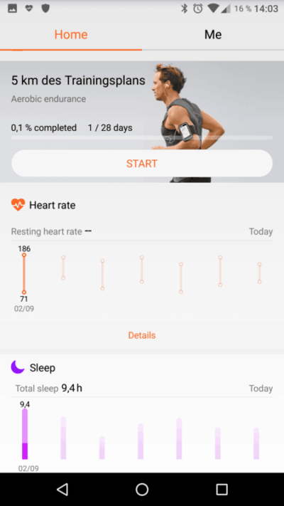 Синхронизация huawei health и google fit