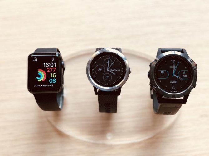 Apple Watch 3 vs. Garmin Vivoactive 3 vs. Garmin Fenix 5